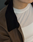 17a37 Basic fitted long-sleeve top in cashmere-cotton