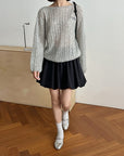 17a38 Whisper thin cashmere sweater