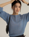 17a38 Whisper thin cashmere sweater