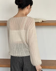 17a38 Whisper thin cashmere sweater