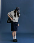 17v2 Corduroy midi skirt