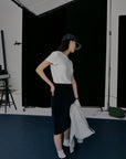 17v2 Corduroy midi skirt