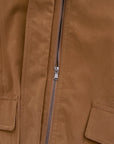 17a39 Long leather coat