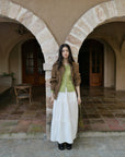17a39 Long leather coat
