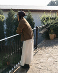 17a39 Long leather coat