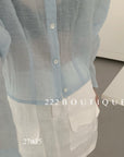 27a35b - LINEN SHIRT CARDIGAN