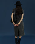17a39 Long leather coat