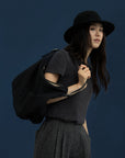17a39 Long leather coat
