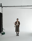 17a39 Long leather coat