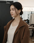 17a39 Long leather coat