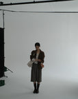 17a39 Long leather coat
