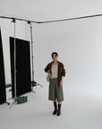 17a39 Long leather coat