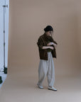 17a39 Long leather coat