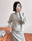 17a40 Basic Korean spandex jacket