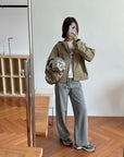 17a42 Basic windbreaker jacket