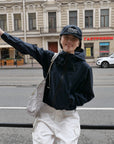 17a42 Basic windbreaker jacket