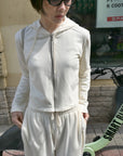 17a43 + 17q27 Set – Cropped zip-up hoodie & straight-leg trousers