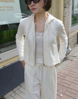 17a43 + 17q27 Set – Cropped zip-up hoodie & straight-leg trousers