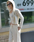 17a43 + 17q27 Set – Cropped zip-up hoodie & straight-leg trousers