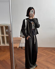 17a43 + 17q27 Set – Cropped zip-up hoodie & straight-leg trousers