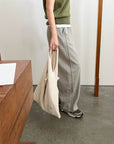 17q22 Basic cotton trousers with elastic waist