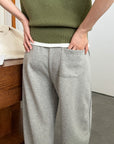 17q22 Basic cotton trousers with elastic waist