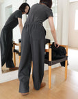 17q22 Basic cotton trousers with elastic waist