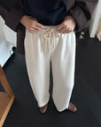 17q22 Basic cotton trousers with elastic waist