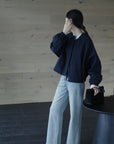 17a25 Basic round-neck jacket
