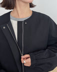 17a25 Basic round-neck jacket