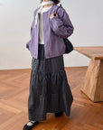 17a25 Basic round-neck jacket