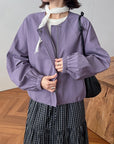 17a25 Basic round-neck jacket