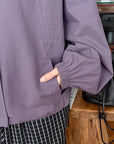 17a25 Basic round-neck jacket