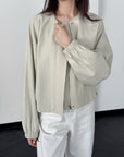 17a25 Basic round-neck jacket