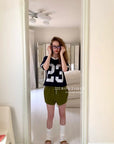 15q14 Terry striped shorts – playful & comfy