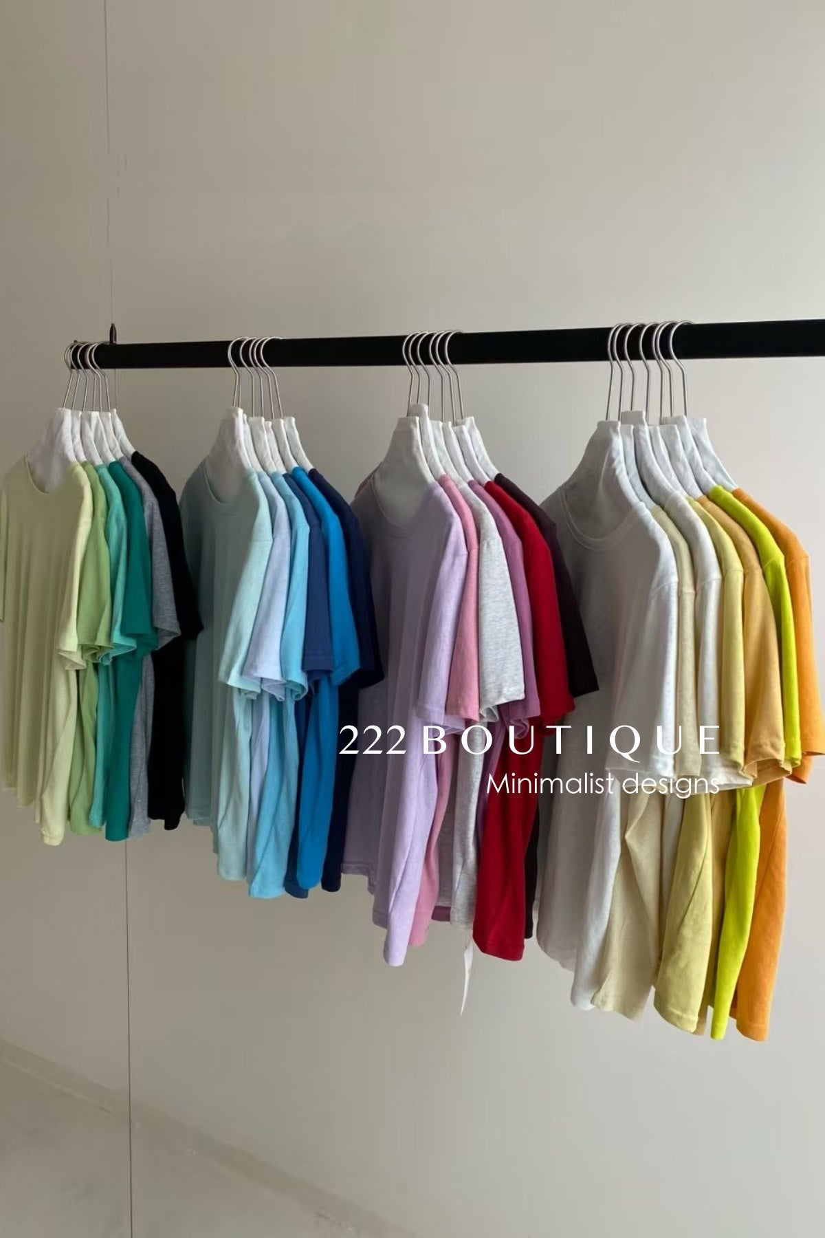 15a93 Essential cotton T-shirt – a pop of every color