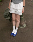 17v1 Basic pleated mini skirt