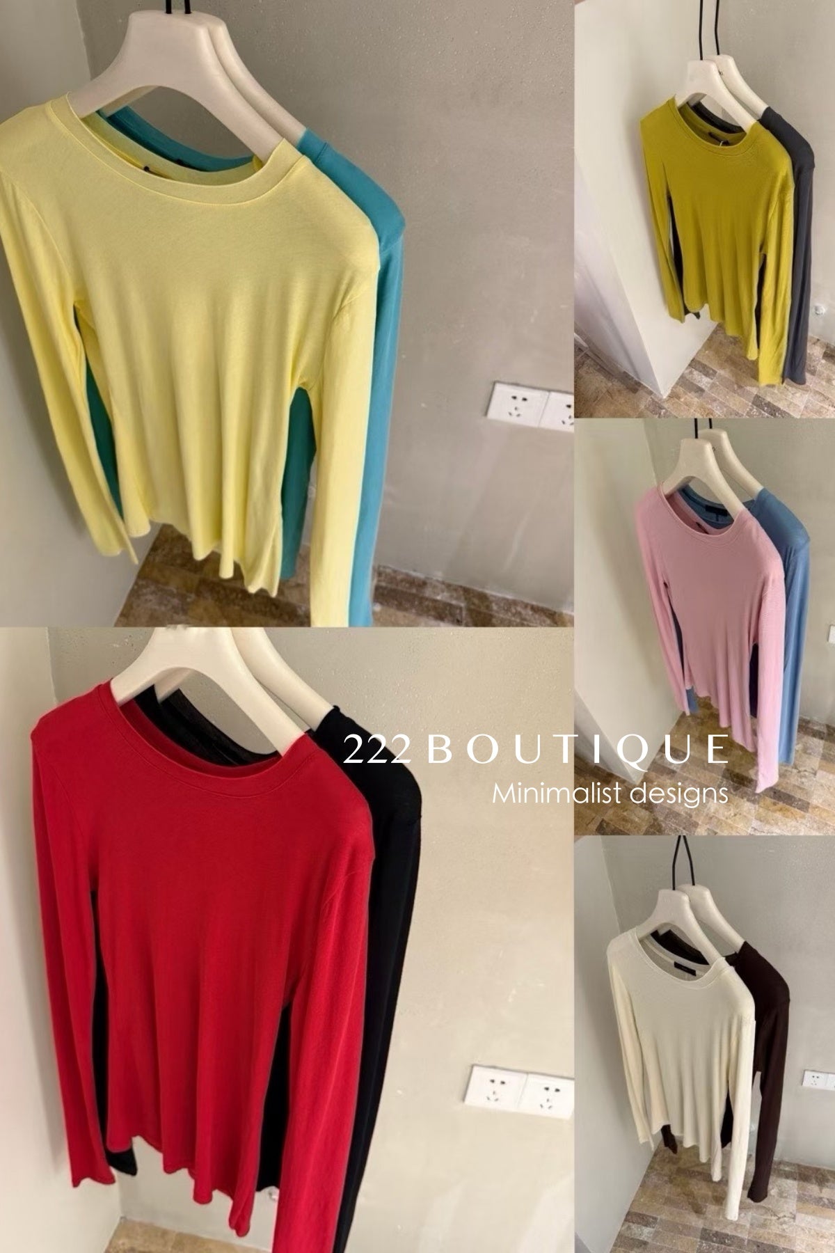 15a70 Fitted long-sleeve basics – layering season essentials
