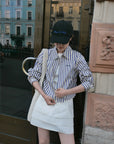 17v1 Basic pleated mini skirt