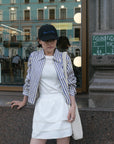 17v1 Basic pleated mini skirt