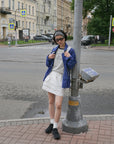 17v1 Basic pleated mini skirt