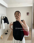 16a22 Basic halter-neck cotton top