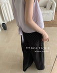 16a22 Basic halter-neck cotton top