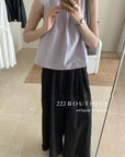 16a22 Basic halter-neck cotton top