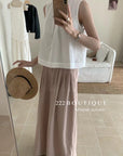 16a22 Basic halter-neck cotton top