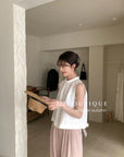 16a22 Basic halter-neck cotton top