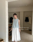16a22 Basic halter-neck cotton top