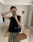 16a22 Basic halter-neck cotton top