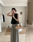 16a22 Basic halter-neck cotton top