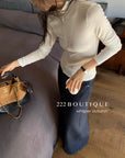 16a25 Zip-up cotton long-sleeve top